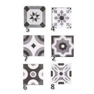 Wall covering tile Barcelona Black-White 13cm x 13xm